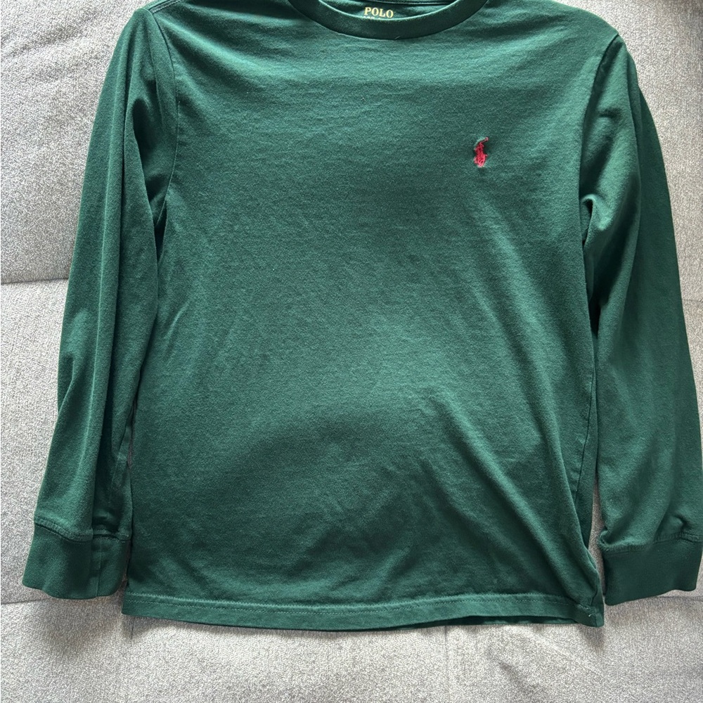 Polo by Ralph Lauren Kids Forest Green Long Sleeve Tee